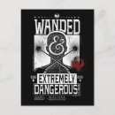 Search for wanted poster postcards Fantastic beasts