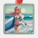 Search for surfer christmas tree decorations Girl