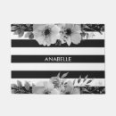 Search for black and white stripes doormats Elegant