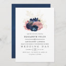 Search for blue and blush wedding invitations Navy