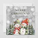 Search for funny snowman christmas cards Watercolor