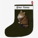 Search for fluffy christmas stockings Cat
