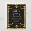 Search for 1920s birthday invitations Gold