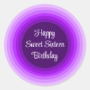 Search for happy 16th birthday stickers Sixteenth
