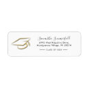 Search for black gold foil return address labels Graduation