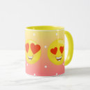 Search for heart emoji mugs Emoticon