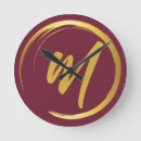 Search for burgundy clocks Simple