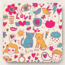 Search for artistic cat coasters Background