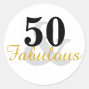 Search for elegant black gold birthday party stickers 50th