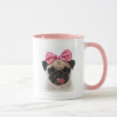 Search for pug bow mugs Dog