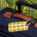 Search for happy face luggage tags Yellow