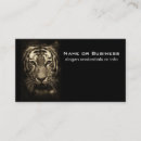 Search for tiger business cards Wild cat