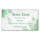 Search for eco cleaning business cards Green