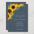 Search for blue and sunflower wedding invitations Elegant