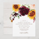 Search for red and yellow wedding invitations Sunflower