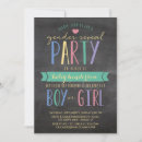 Search for rustic chalkboard invitations Gender neutral