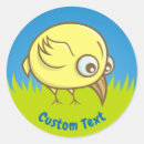 Search for bird cartoon stickers Yellow