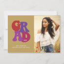 Search for hippie graduation invitations Retro