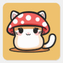 Search for cartoon mushroom stickers Toadstool