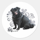 Search for black pugs stickers Dogs