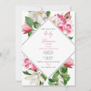 Search for magnolia baby shower invitations Botanical
