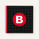 Search for black and white polka dots notebooks Dotty