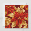 Search for vintage poinsettia christmas cards Gold