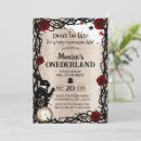 Search for wonderland 1st birthday invitations Fairytale