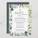 Search for greenery first communion invitations Elegant