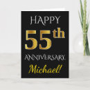 Search for black and gold anniversary cards Elegant