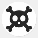 Search for skull and crossbones warning stickers Pirate