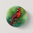 Search for cardinal bird badges Red