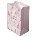 Search for pink snowflake gift bags Watercolor
