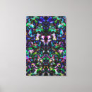 Search for psychedelic canvas prints Green