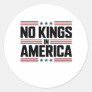 Search for classic style stickers No kings in america