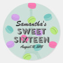 Search for paris birthday stickers Sweet sixteen