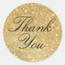 Search for faux glitter thank you stickers Gold