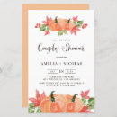 Search for fall couples bridal shower invitations Pumpkin