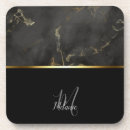 Search for marble monogram coasters Black