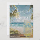 Search for palm tree rehearsal dinner invitations Watercolor