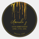 Search for elegant black gold stickers Script typography