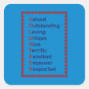 Search for values stickers Red