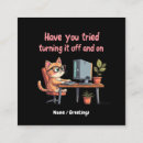 Search for tech support business cards Funny