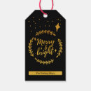 Search for black and gold gift tags Typography
