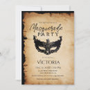 Search for vintage masquerade ball invitations Retro