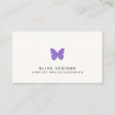 Search for purple butterfly business cards Simple
