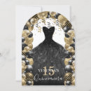 Search for black dress quinceanera invitations Birthday