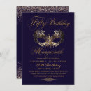 Search for royal blue masquerade party invitations Mask