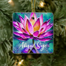 Search for lotus flower christmas tree decorations Pink