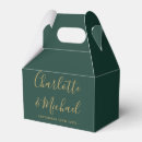 Search for emerald wedding favour boxes Gold